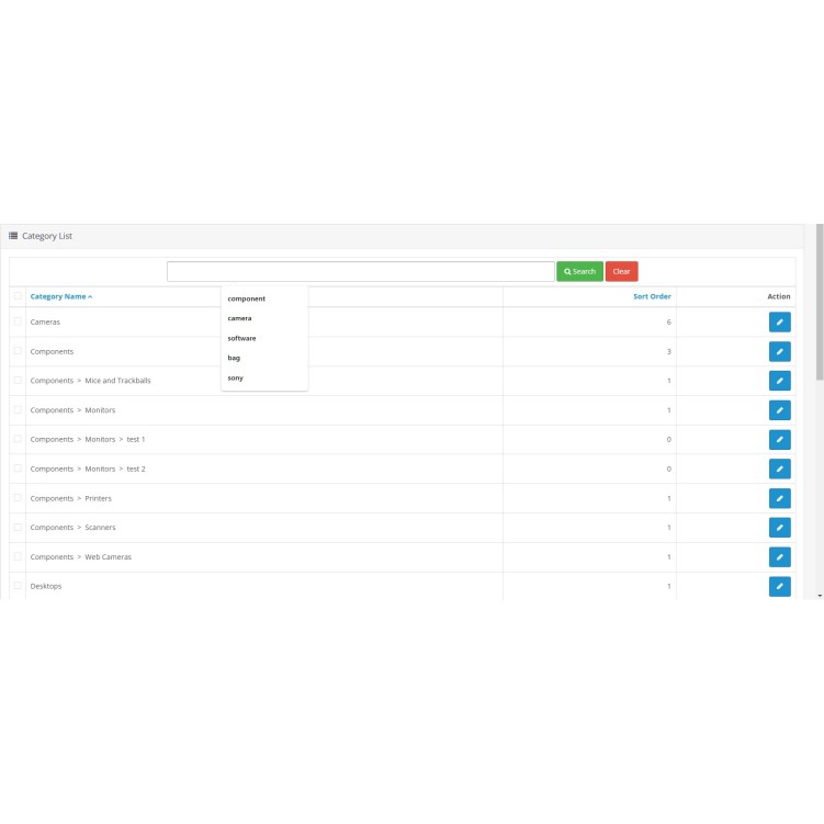 OpenCart 3 Admin Category Search Extension Fast and Easy Category Finder OpenCart 3 Admin Category Search Extension Fast and Easy Category Finder