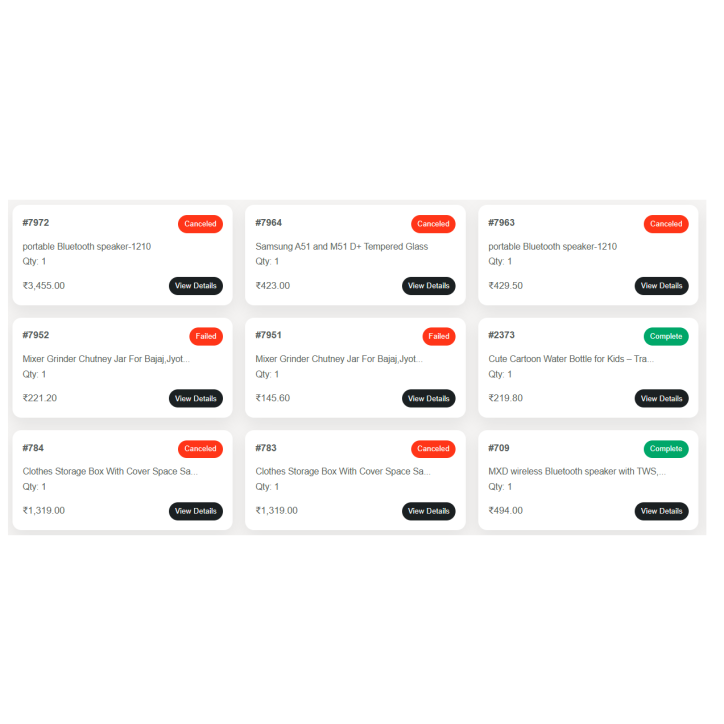 Advanced Order History PRO  Modern Mobile UI & Real-Time Tracking, web unique order style, opencart extension