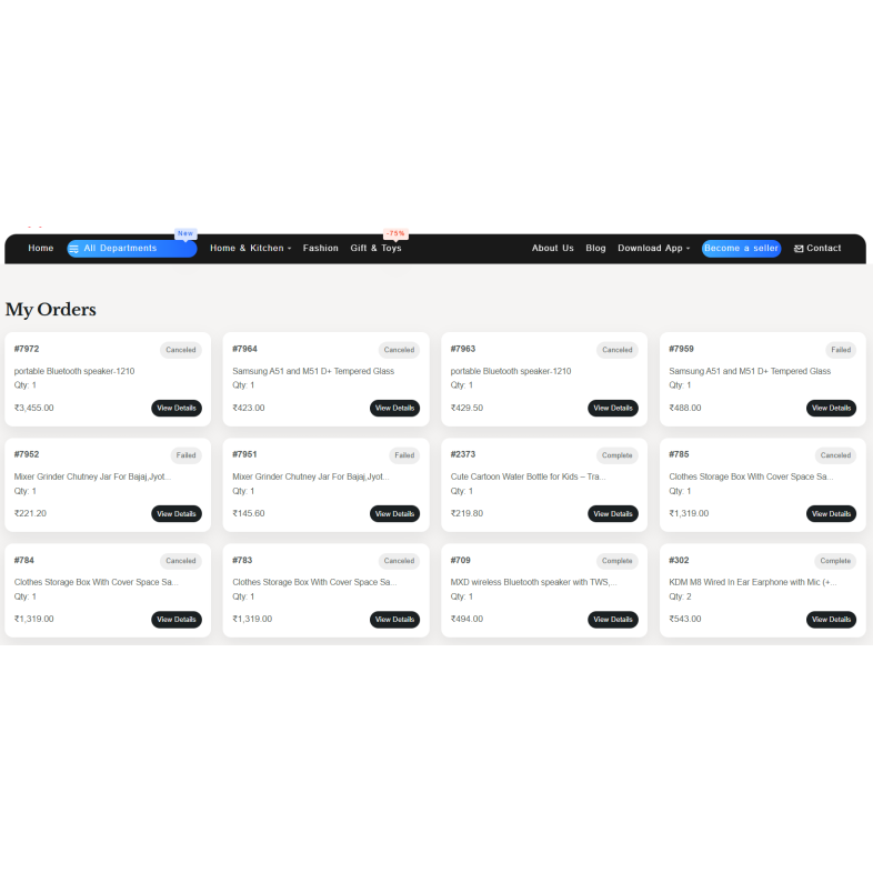 Advanced Order History PRO  Modern Mobile UI & Real-Time Tracking, web unique order style, opencart extension